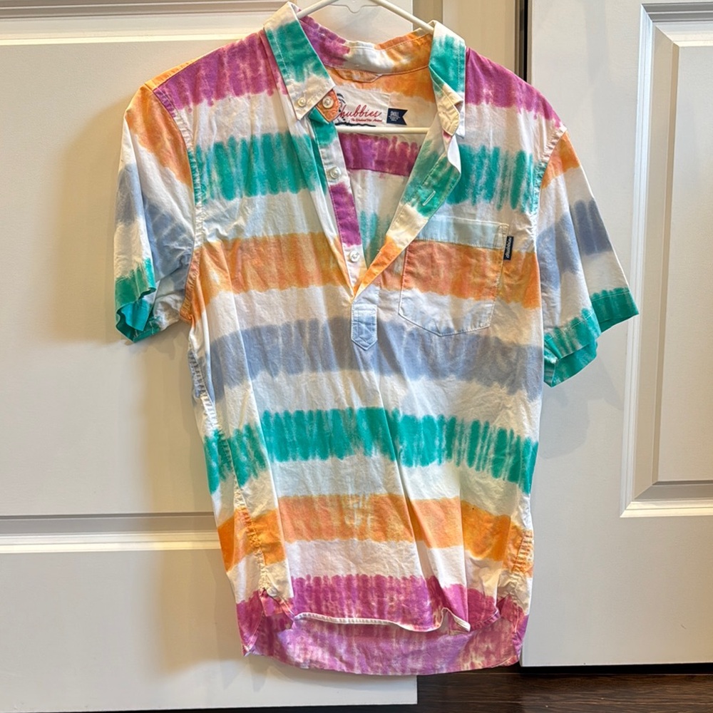 Chubbies Multicolor Striped Casual Button Down Shirt